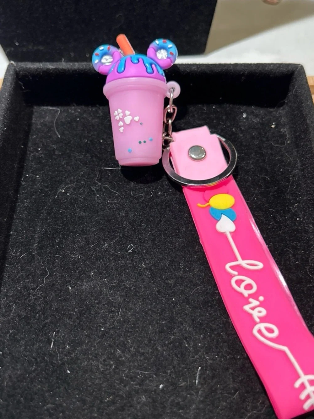 Pink Drink Keychain for Kids